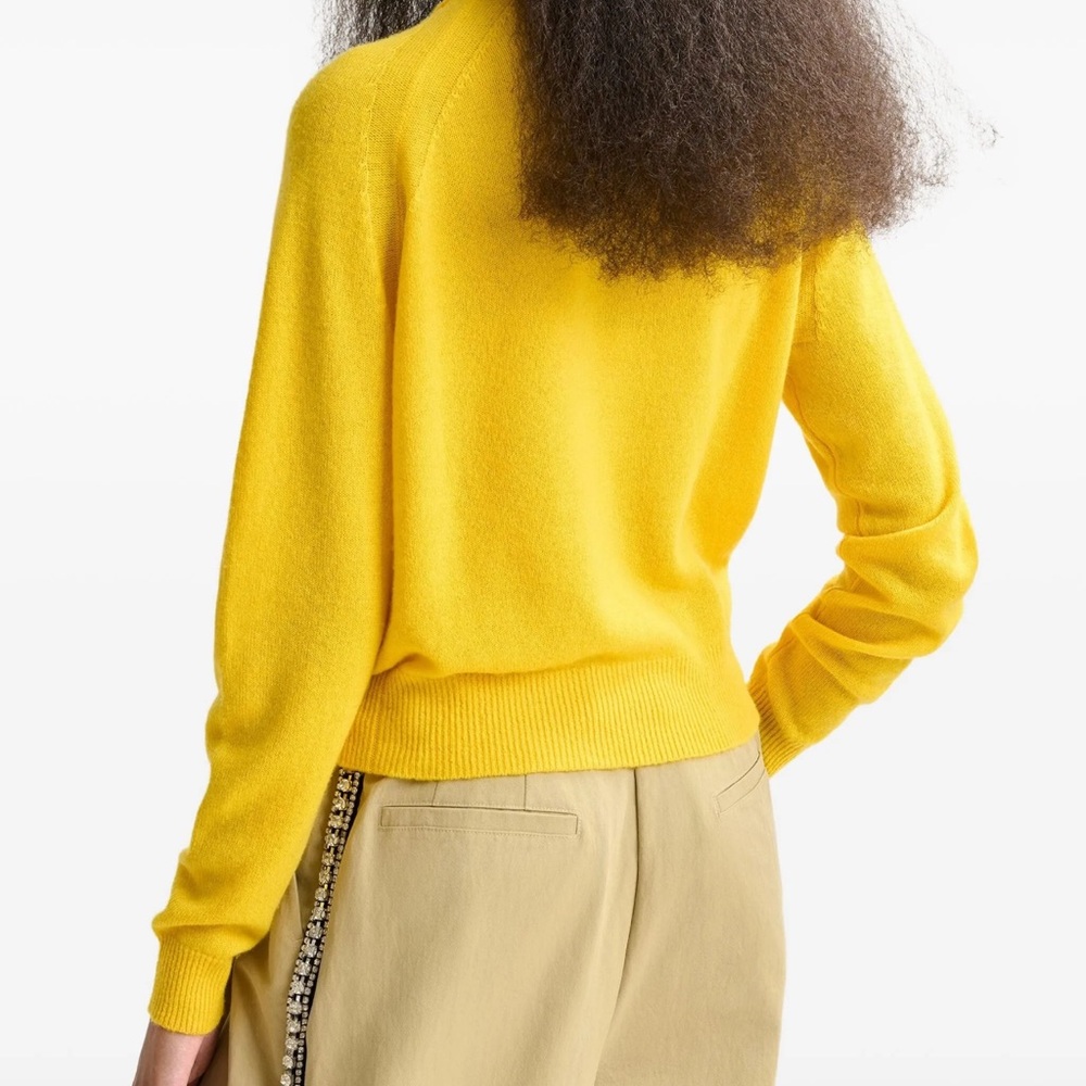 Chic Yellow Cowl Neck Sweater - Picture 5 of 6